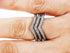 Pave Diamond 3 Row Ring,( RNG-016)